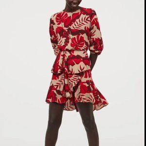 Johanna Ortiz x H&M Red Floral Dress